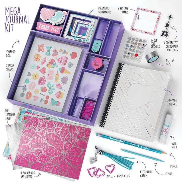 DIY Journal Kit Funny Kid Journals Set Stationery Set With Solid Anti-Bleed  Paper Unleash Creativity For Girls Daughter