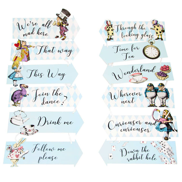 Talking Tables Inc Alice in Wonderland Party Picks 12ct | Party Themes