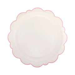 Pembroke Pink Edge Scallop Plate 8pk.