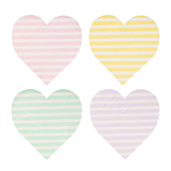 Striped Hearts Valentine's Napkin Set 24pk.