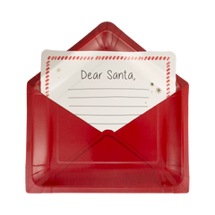 Letter to Santa Shaped Paper Plates - 8pk