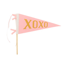 XOXO Valentines Felt Pennant Banner