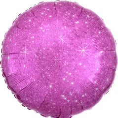 18" Faux Sparkle Hot Pink Flat Balloon - Pretty Day