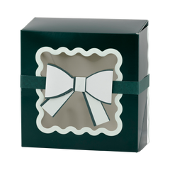 Green Bow Cookie Box -8 pk