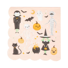 Scallop Halloween Napkins - 24pk