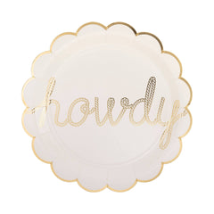 Howdy Paper Plate 8pk.