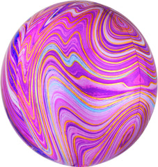Orbz Marblez 16" Purple Balloon - Pretty Day