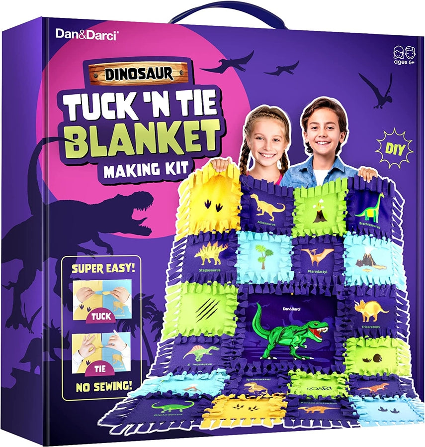 Dino tie throw store blanket