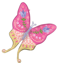 Pink Butterfly Balloon