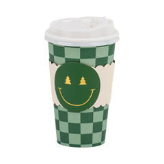 Checker Smiley Face To Go Cup 8pk.