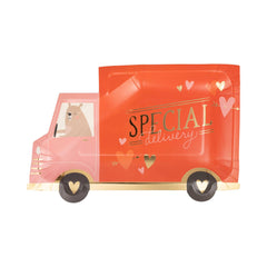 Special Delivery Truck Valentines Plate 8pk.