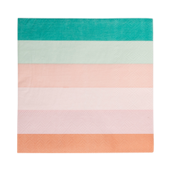 My Mind’s Eye - PLMER38 - Mermaid Stripes Cocktail Napkin - Pretty Day