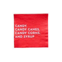 Elf Candy Small Red Napkins  - 24pk