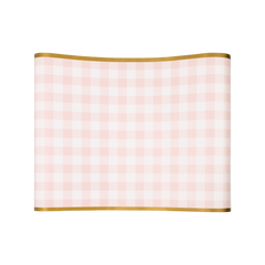 My Mind’s Eye - PLTBR178 - Pink Gingham Paper Table Runner - Pretty Day