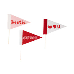 Mini Felt Valentines Pennants