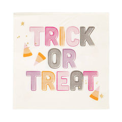 Foil Trick or Treat Cocktail Napkin - 18pk