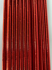 Red Foil Paper Straws 25pk