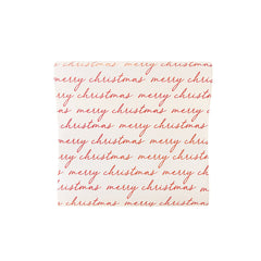 Believe Merry Christmas Script Paper Table Runner.