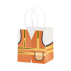 Construction  Vest Treat  Bag  - 6pk