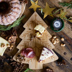 Christmas Tree Shaped Bamboo Cutting Board