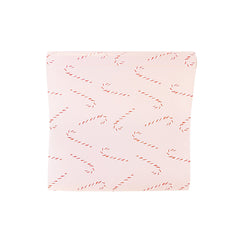 Whimsy Santa Candy Cane Paper Table Runner.