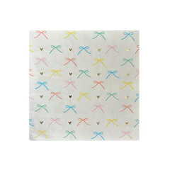 Colorful Bow Napkins Large 16pk.