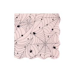 Spiderweb Lace Pink Napkin 20pk.