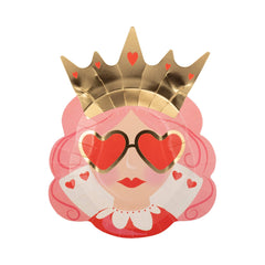 Queen of Hearts Valentines Plate 8pk.