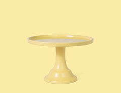 Melamine Cake Stand Small- Daisy Yellow 8.5 inch