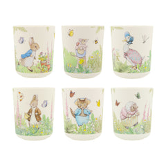 Peter Rabbit Melamine Cups 6pk.