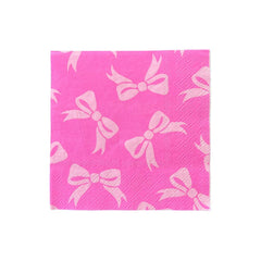 Eloise Pink Bow Napkins Small 16pk.