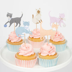 Cute Kittens Cat Cupcake Kit (x 24 toppers)