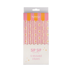 My Mind’s Eye - PLGOG16 - Disco Daisy Reusable Straws - Pretty Day