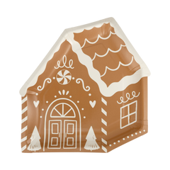 Gingerbread House 9" Plates - 8 pk