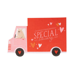 Special Delivery Truck Valentines Napkin 24pk.