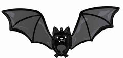 Cute Glowy Halloween Bat Balloon 42"