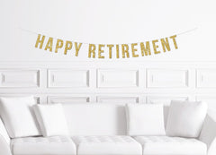 Happy Retirement Banner / Retirement Party Sign / Retirement Party Decorations /  Retirement Banner Ideas / Retired / Retiring Office Party - Pretty Day