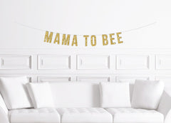 Mama to Bee Banner / Gold Glitter Bee Themed Baby Shower Sign/ Gender Neutral / Baby Shower Decorations / Decoration / Decor / Mother - Pretty Day