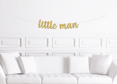 Little Man Banner - Pretty Day