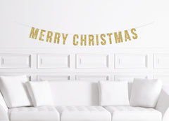 Christmas Decor, Merry Christmas Party Banner, Christmas Party Decorations, Christmas Decoration, For Tree For Mantle - Pretty Day