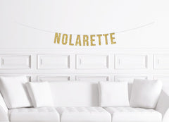 New Orleans Bachelorette Party Decorations Gold Glitter  | Nolarette Banner Nola Rette - Pretty Day