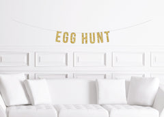 Easter Egg Hunt Banner Sign, Kid&#39;s Children&#39;s Egg Hunt Decoration Decor - Pretty Day