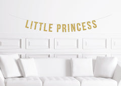 Little Princess Banner, Girl&#39;s Baby Shower Sign, Royal Baby Shower Decorations Decor for a Girl - Pretty Day