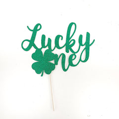 Lucky One St Patricks Day First Birthday Cake Topper, St Patrick&#39;s Day Decor for 1st Birthday Boy Girl Cake Sign - Pretty Day