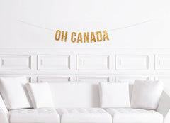 Oh Canada Party Banner, Canada Day Party Decorations, Canada Day Party Decor Supplies, Red and White - Pretty Day