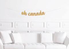 Canada Day Party Decorations, Oh Canada Party Banner, Canada Day Party Decor Supplies, Red and White - Pretty Day