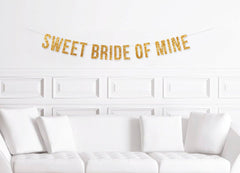 Sweet Bride of Mine, Gun&#39;s N Roses Wedding Banner,  Guns and Roses Bridal Shower Decorations, Second Wedding, Mature Bride - Pretty Day