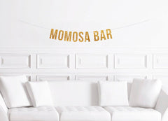 Momosa Bar Banner, Baby Shower Brunch Decorations, Mimosa Bar Sign, Mom osa Bar Decor, Mother&#39;s Day Decor, Brunch Decor, DIY Bar - Pretty Day