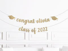 Graduation Party Decorations, Class of 2022 Banner, Grad Party Banner, Graduation Party Banner, Custom Graduation Banner - Pretty Day