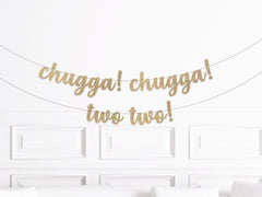 Train Birthday Decorations, Chugga Chugga Two Two Banner,  Chugga Chugga Choo Choo Birthday Decor, Train Decorations, Party Supplies - Pretty Day